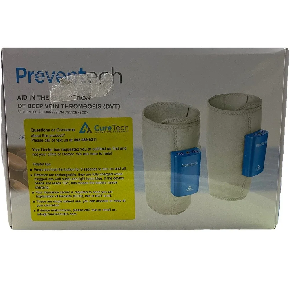 Preventech Mobile Blood Clot Prevention PTech 01 Cure Tech. Open Box, Never used